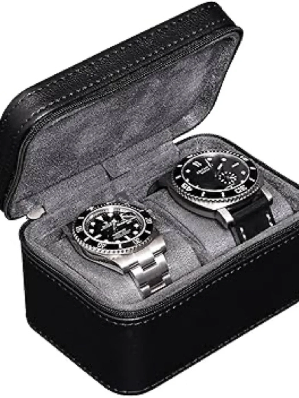 Rothwell San Francisco Two-Slot Watch Holder and Display Pad - NEW